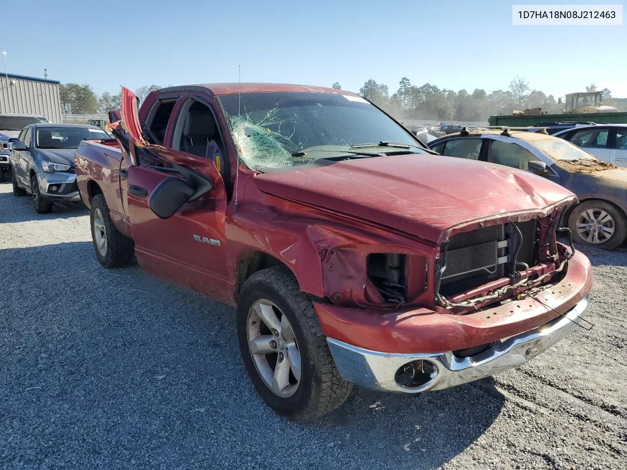 2008 Dodge Ram 1500 St VIN: 1D7HA18N08J212463 Lot: 75180994