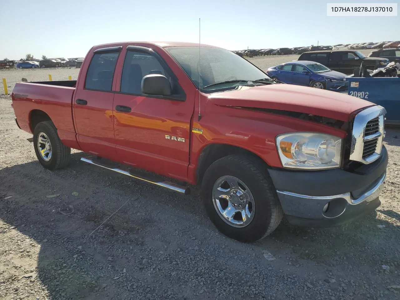 2008 Dodge Ram 1500 St VIN: 1D7HA18278J137010 Lot: 75252464