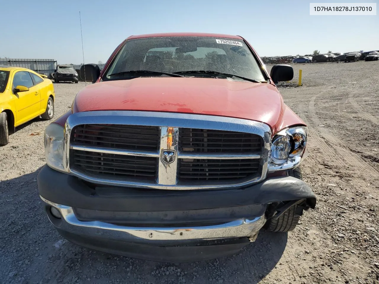 2008 Dodge Ram 1500 St VIN: 1D7HA18278J137010 Lot: 75252464