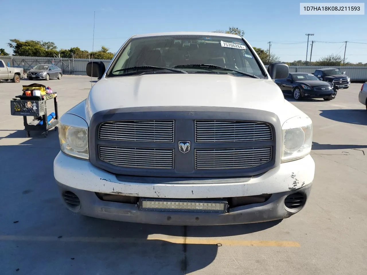 2008 Dodge Ram 1500 St VIN: 1D7HA18K08J211593 Lot: 75706284