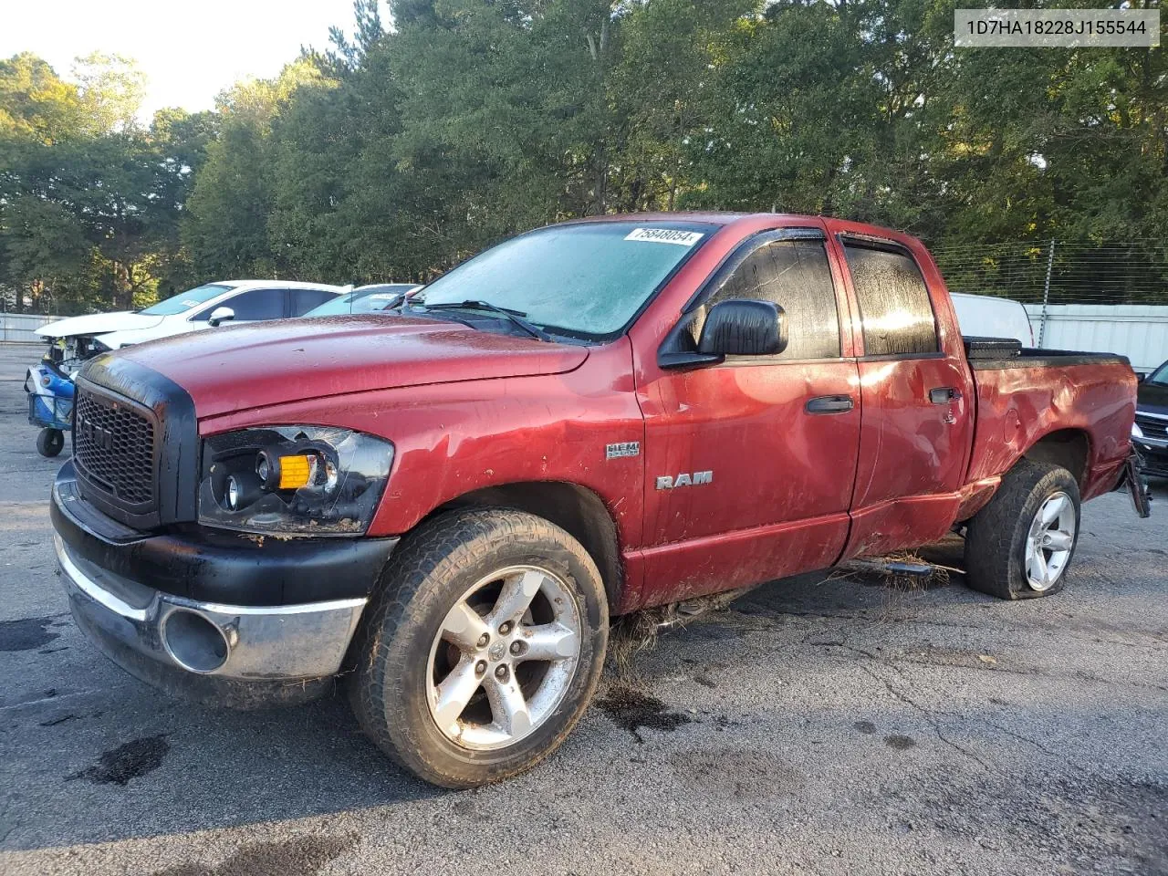 2008 Dodge Ram 1500 St VIN: 1D7HA18228J155544 Lot: 75848054