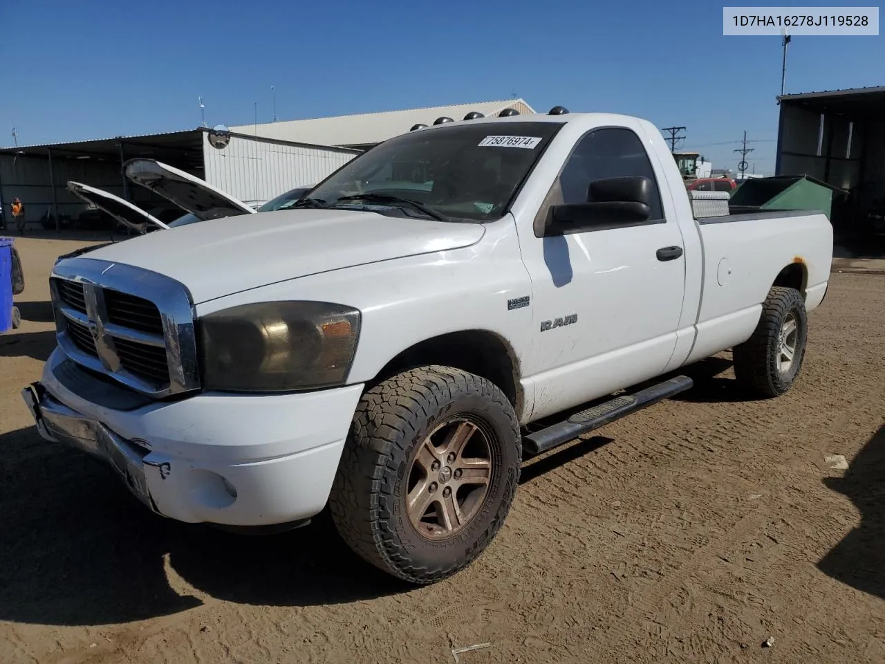 2008 Dodge Ram 1500 St VIN: 1D7HA16278J119528 Lot: 75876974