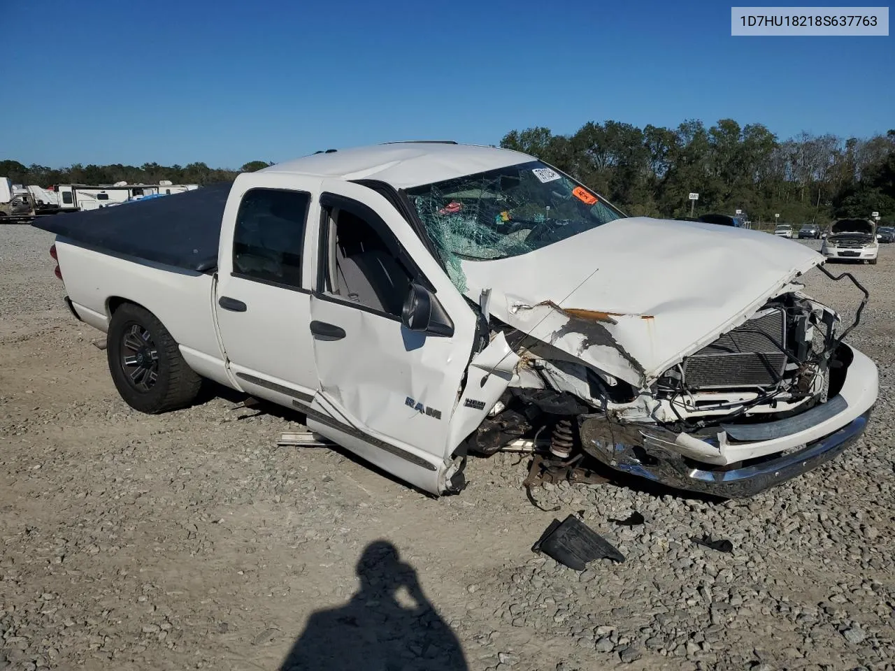 2008 Dodge Ram 1500 St VIN: 1D7HU18218S637763 Lot: 75910254