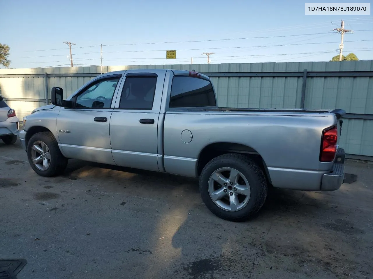 2008 Dodge Ram 1500 St VIN: 1D7HA18N78J189070 Lot: 76420714