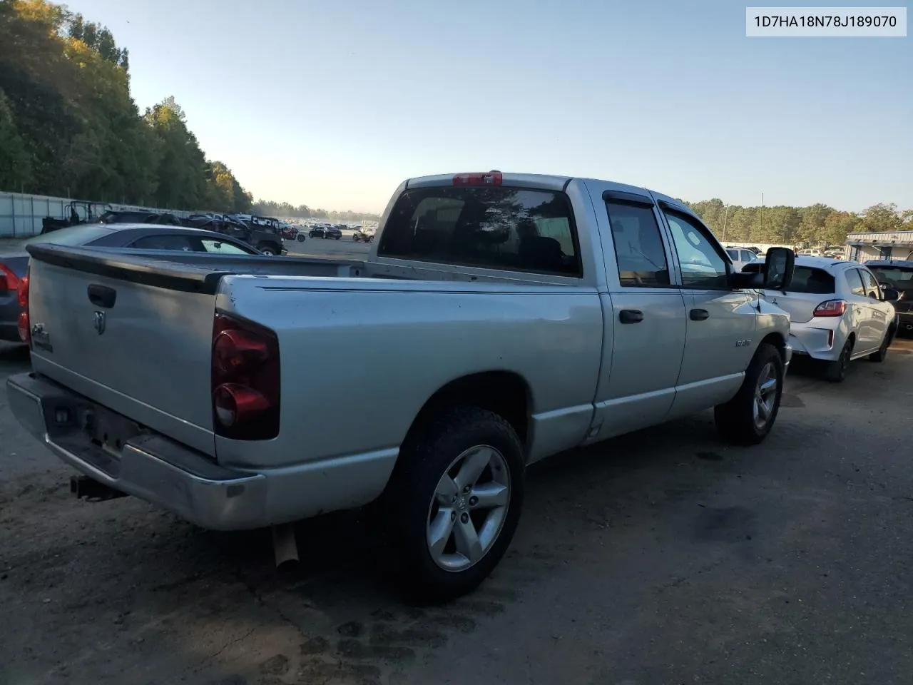 2008 Dodge Ram 1500 St VIN: 1D7HA18N78J189070 Lot: 76420714