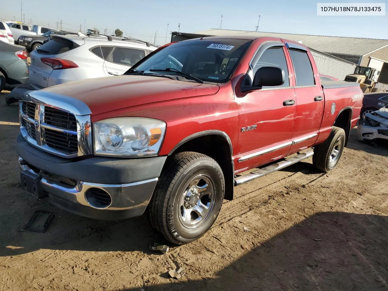 2008 Dodge Ram 1500 St VIN: 1D7HU18N78J133475 Lot: 76515174