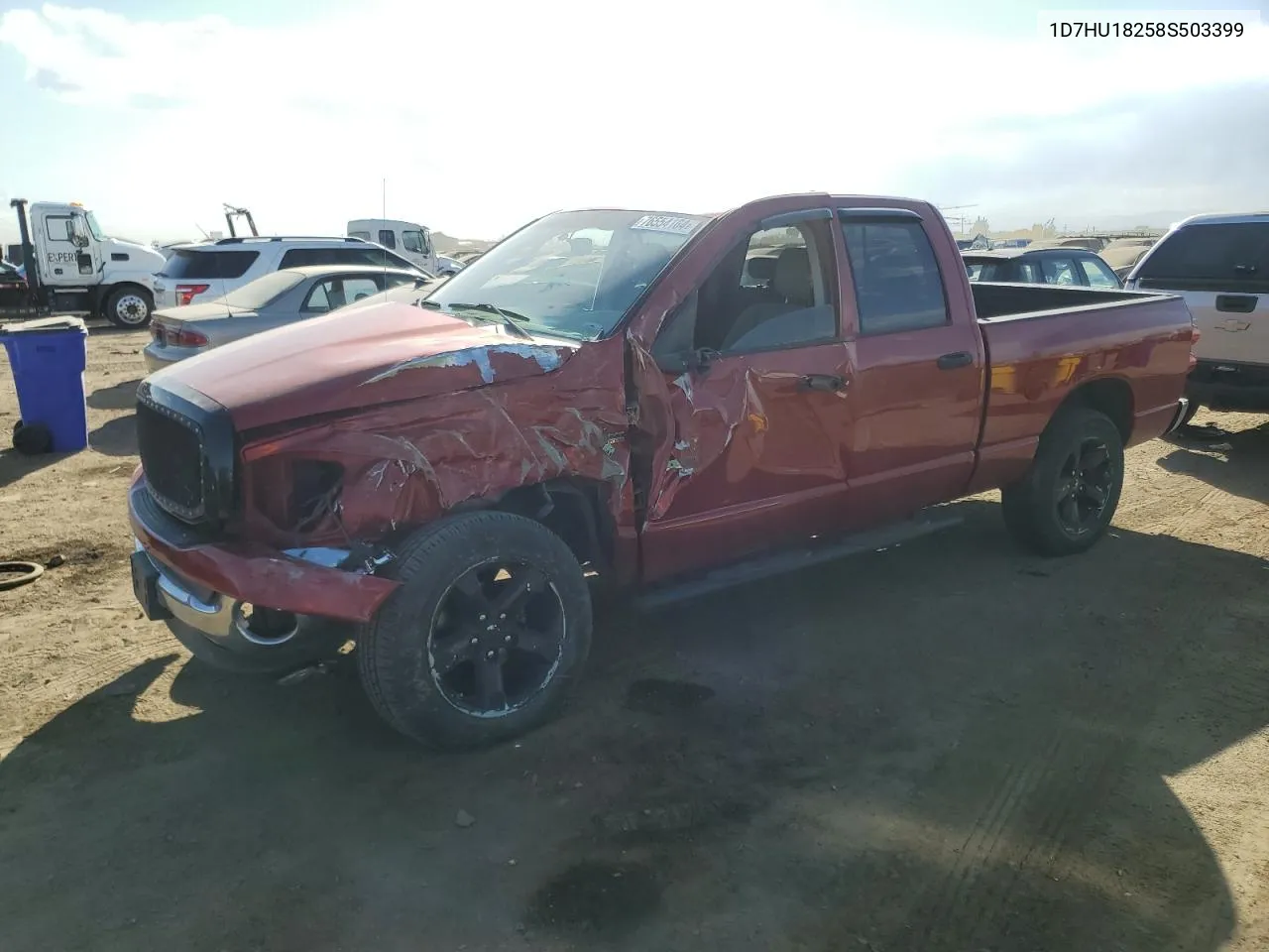 2008 Dodge Ram 1500 St VIN: 1D7HU18258S503399 Lot: 76554164