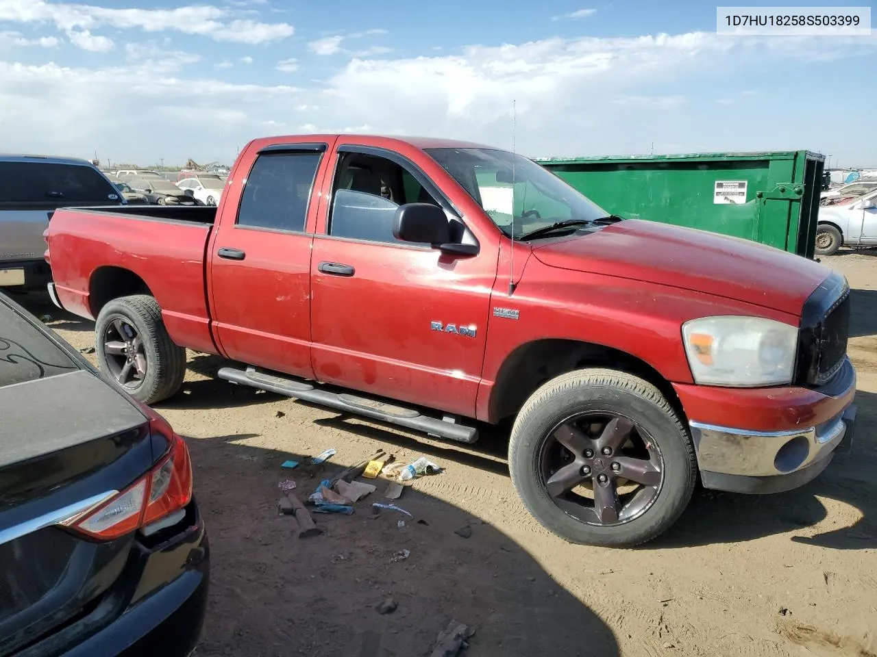 2008 Dodge Ram 1500 St VIN: 1D7HU18258S503399 Lot: 76554164