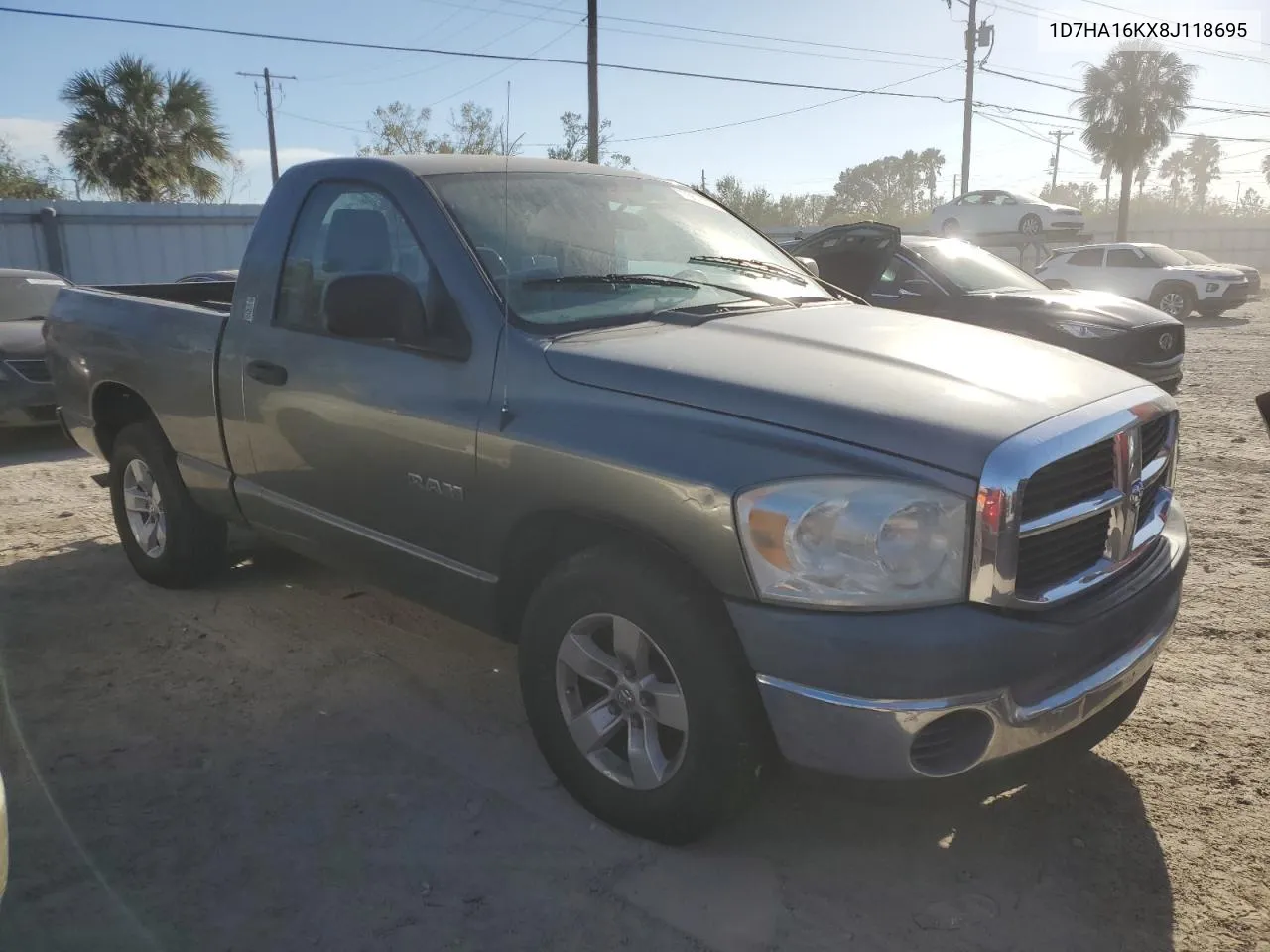 2008 Dodge Ram 1500 St VIN: 1D7HA16KX8J118695 Lot: 76678034