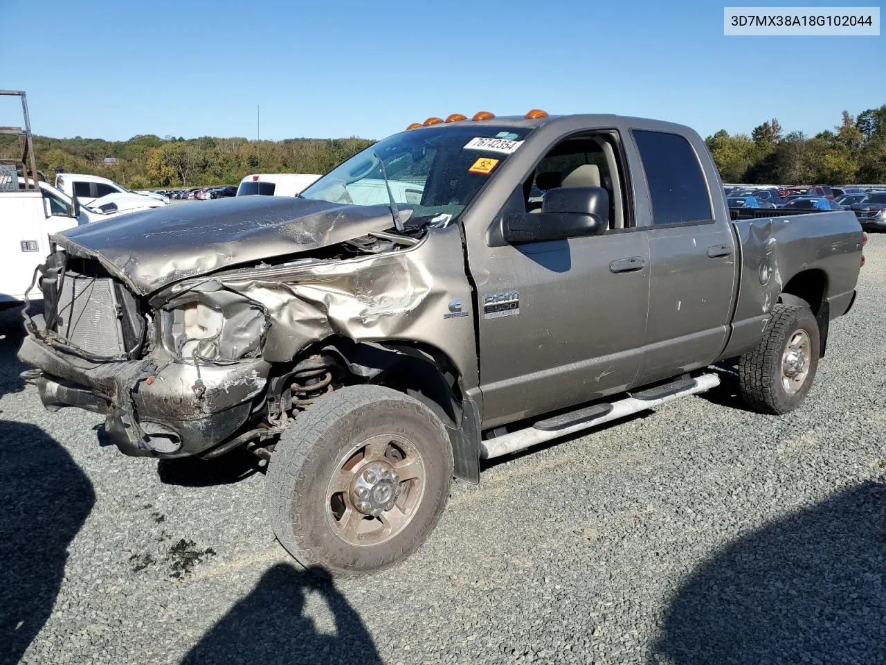 2008 Dodge Ram 3500 St VIN: 3D7MX38A18G102044 Lot: 76742354