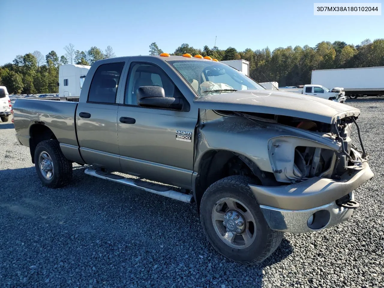 2008 Dodge Ram 3500 St VIN: 3D7MX38A18G102044 Lot: 76742354