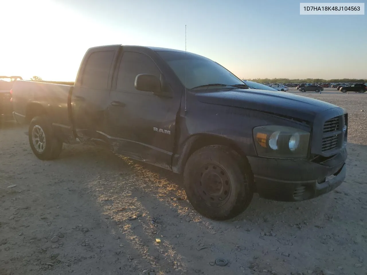 2008 Dodge Ram 1500 St VIN: 1D7HA18K48J104563 Lot: 76948094