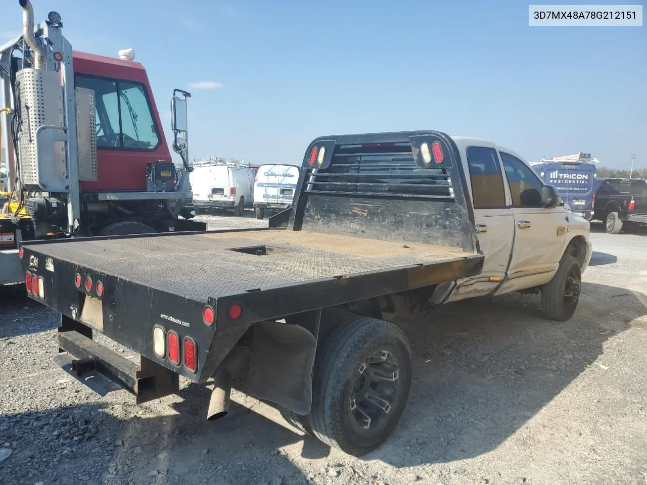 2008 Dodge Ram 3500 St VIN: 3D7MX48A78G212151 Lot: 76993244