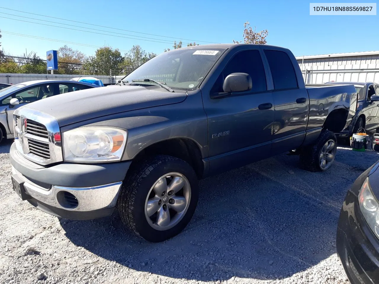 2008 Dodge Ram 1500 St VIN: 1D7HU18N88S569827 Lot: 77076664