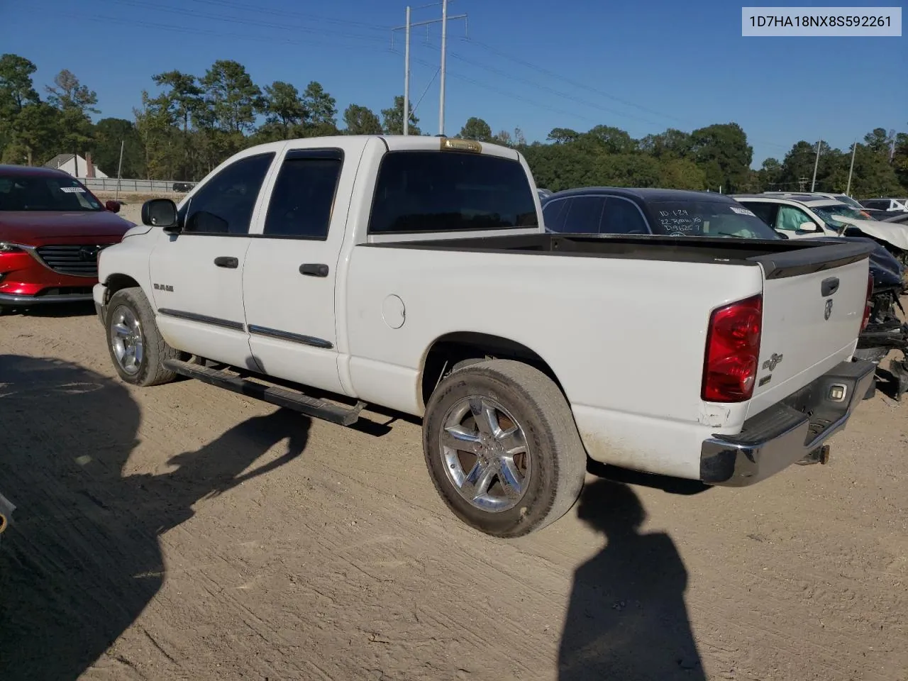 2008 Dodge Ram 1500 St VIN: 1D7HA18NX8S592261 Lot: 77253594