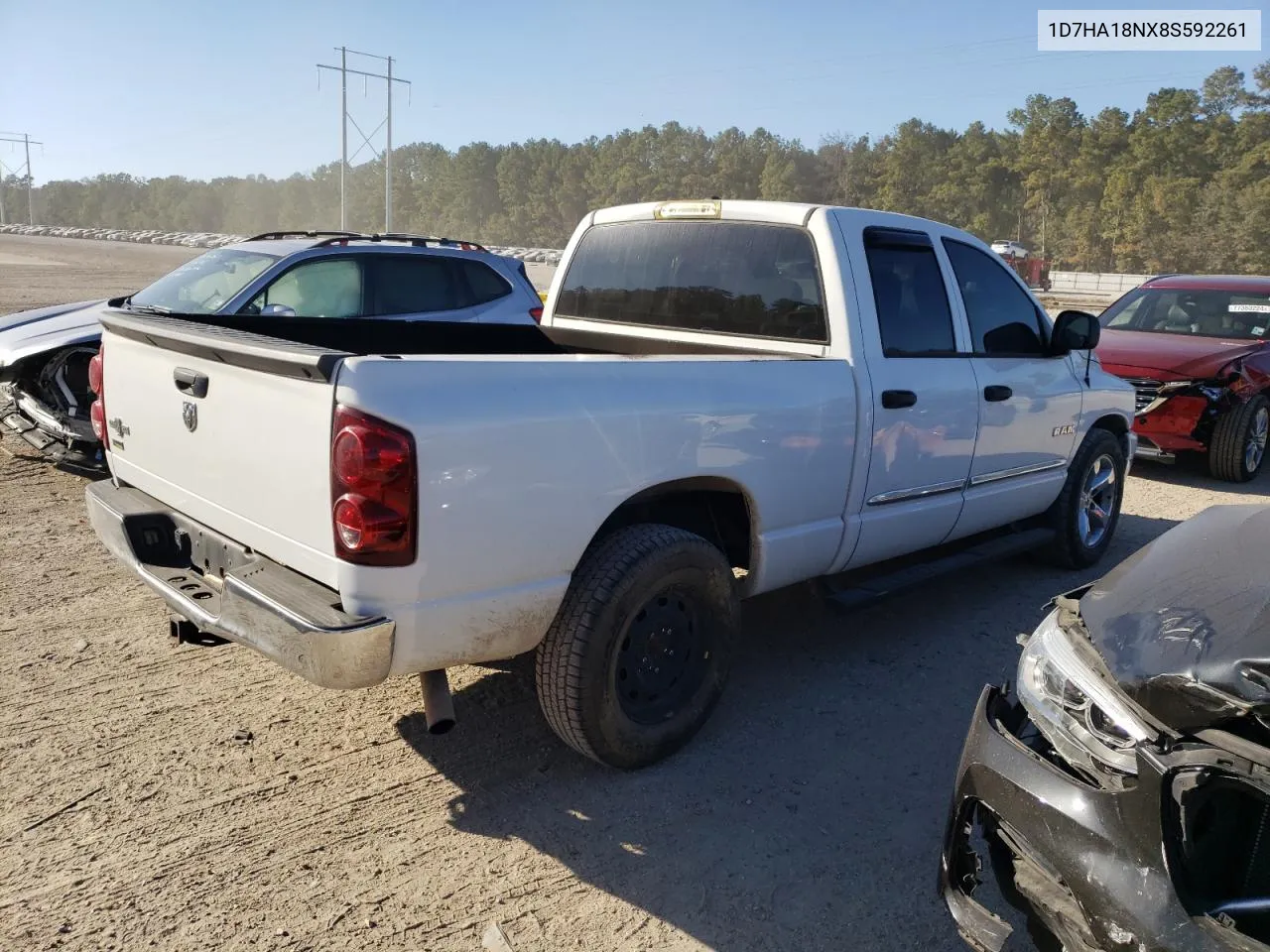 2008 Dodge Ram 1500 St VIN: 1D7HA18NX8S592261 Lot: 77253594