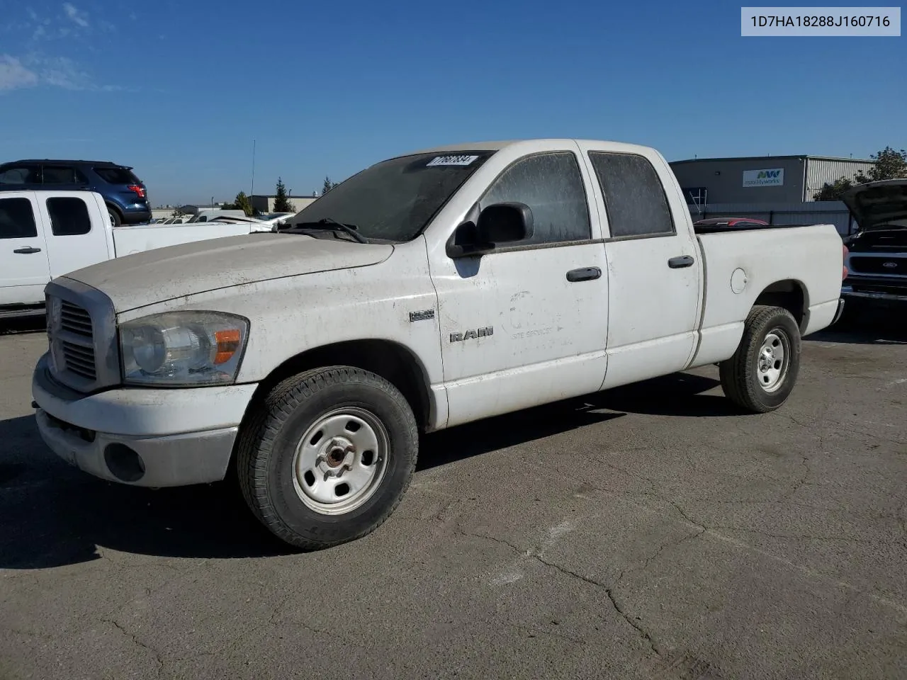 2008 Dodge Ram 1500 St VIN: 1D7HA18288J160716 Lot: 77667834