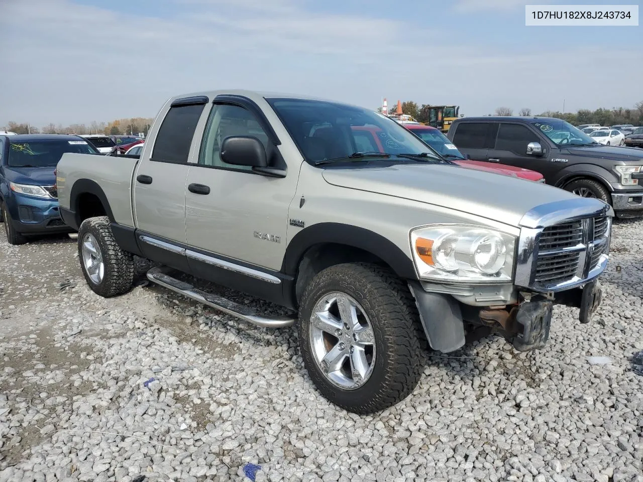 2008 Dodge Ram 1500 St VIN: 1D7HU182X8J243734 Lot: 77841074