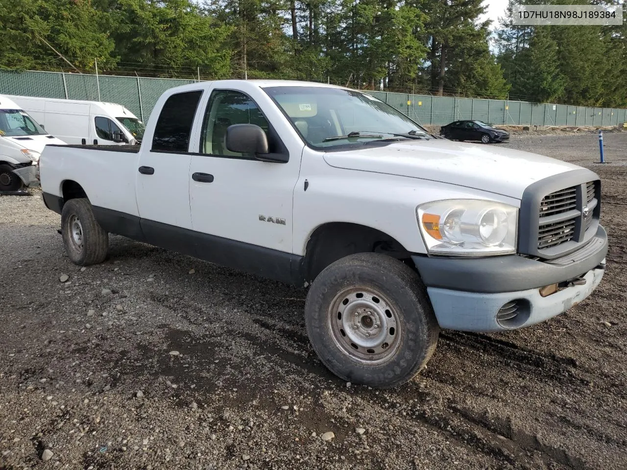 2008 Dodge Ram 1500 St VIN: 1D7HU18N98J189384 Lot: 77855644