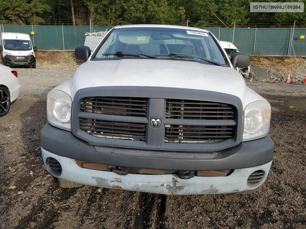 2008 Dodge Ram 1500 St VIN: 1D7HU18N98J189384 Lot: 77855644