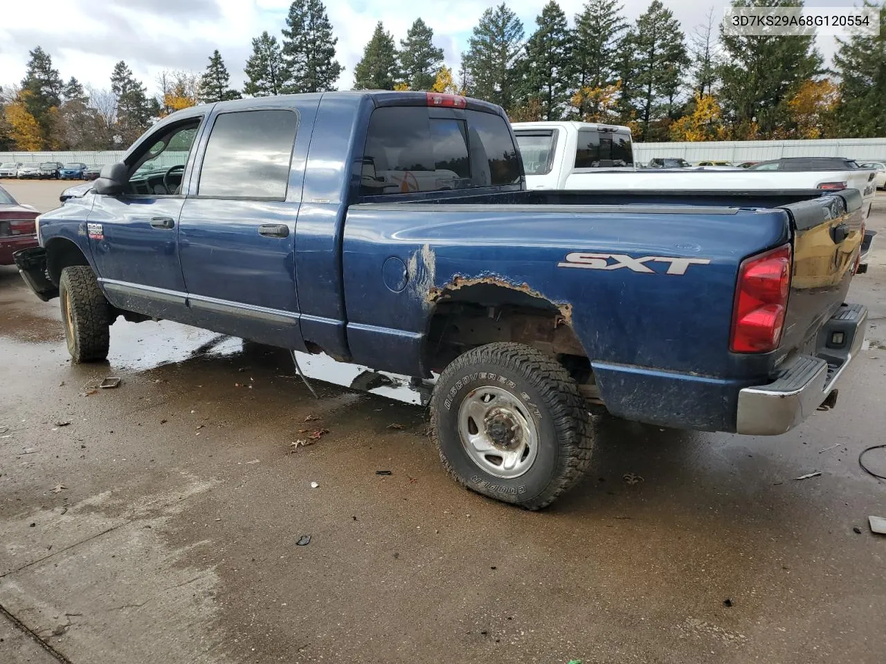 2008 Dodge Ram 2500 VIN: 3D7KS29A68G120554 Lot: 77974104