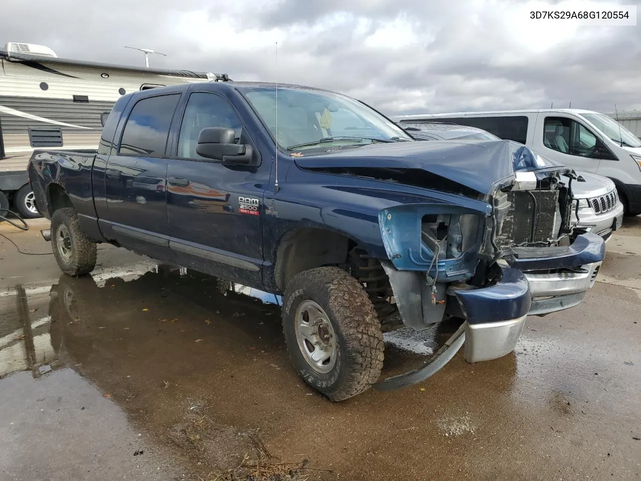 2008 Dodge Ram 2500 VIN: 3D7KS29A68G120554 Lot: 77974104