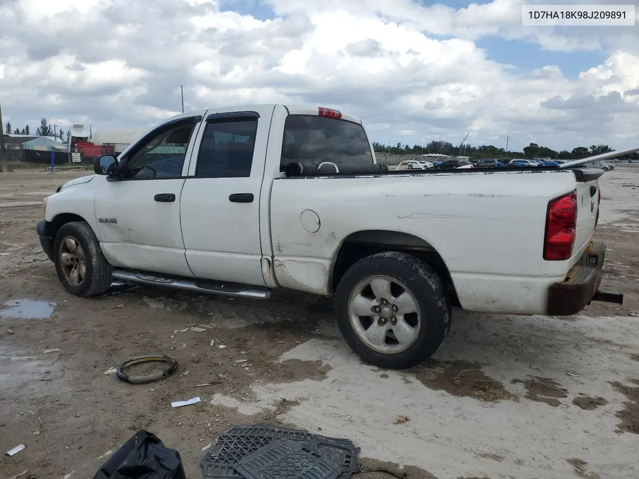 2008 Dodge Ram 1500 St VIN: 1D7HA18K98J209891 Lot: 77991184