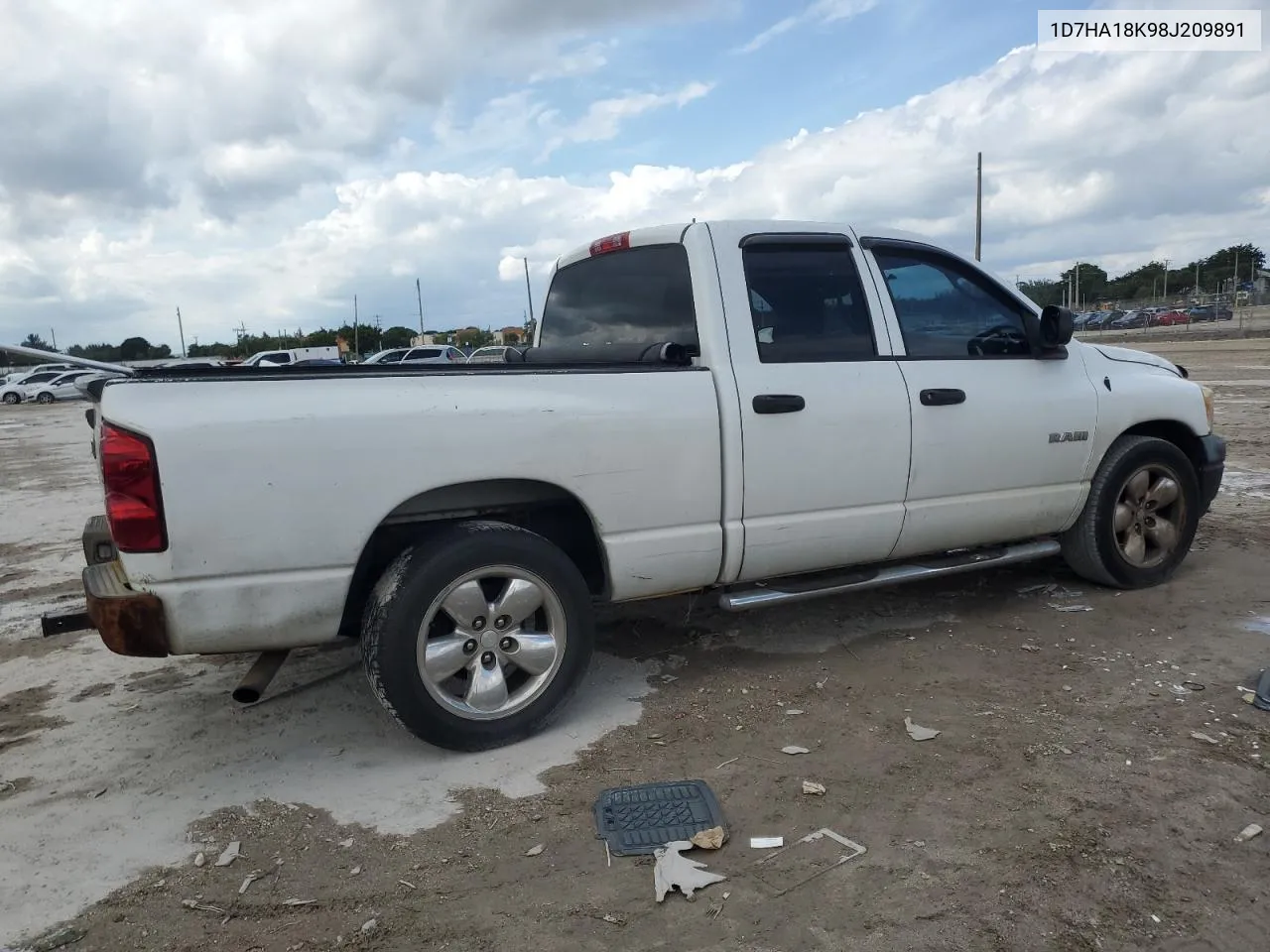 2008 Dodge Ram 1500 St VIN: 1D7HA18K98J209891 Lot: 77991184