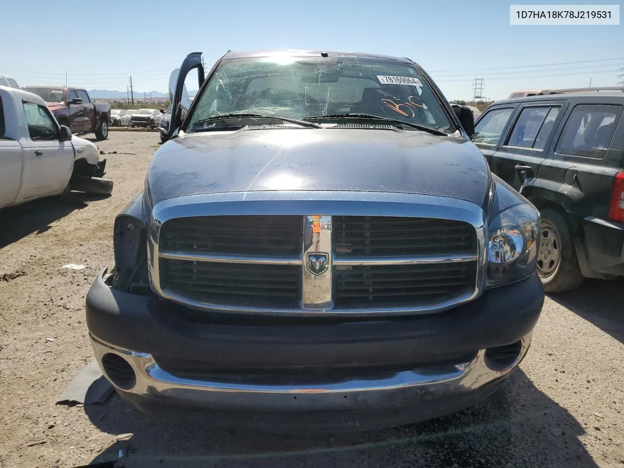 2008 Dodge Ram 1500 St VIN: 1D7HA18K78J219531 Lot: 78169064