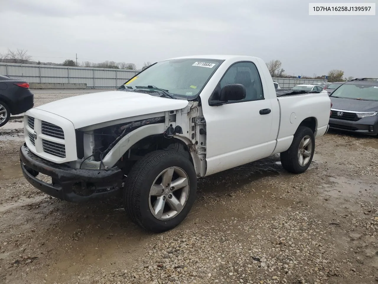 2008 Dodge Ram 1500 St VIN: 1D7HA16258J139597 Lot: 79118684