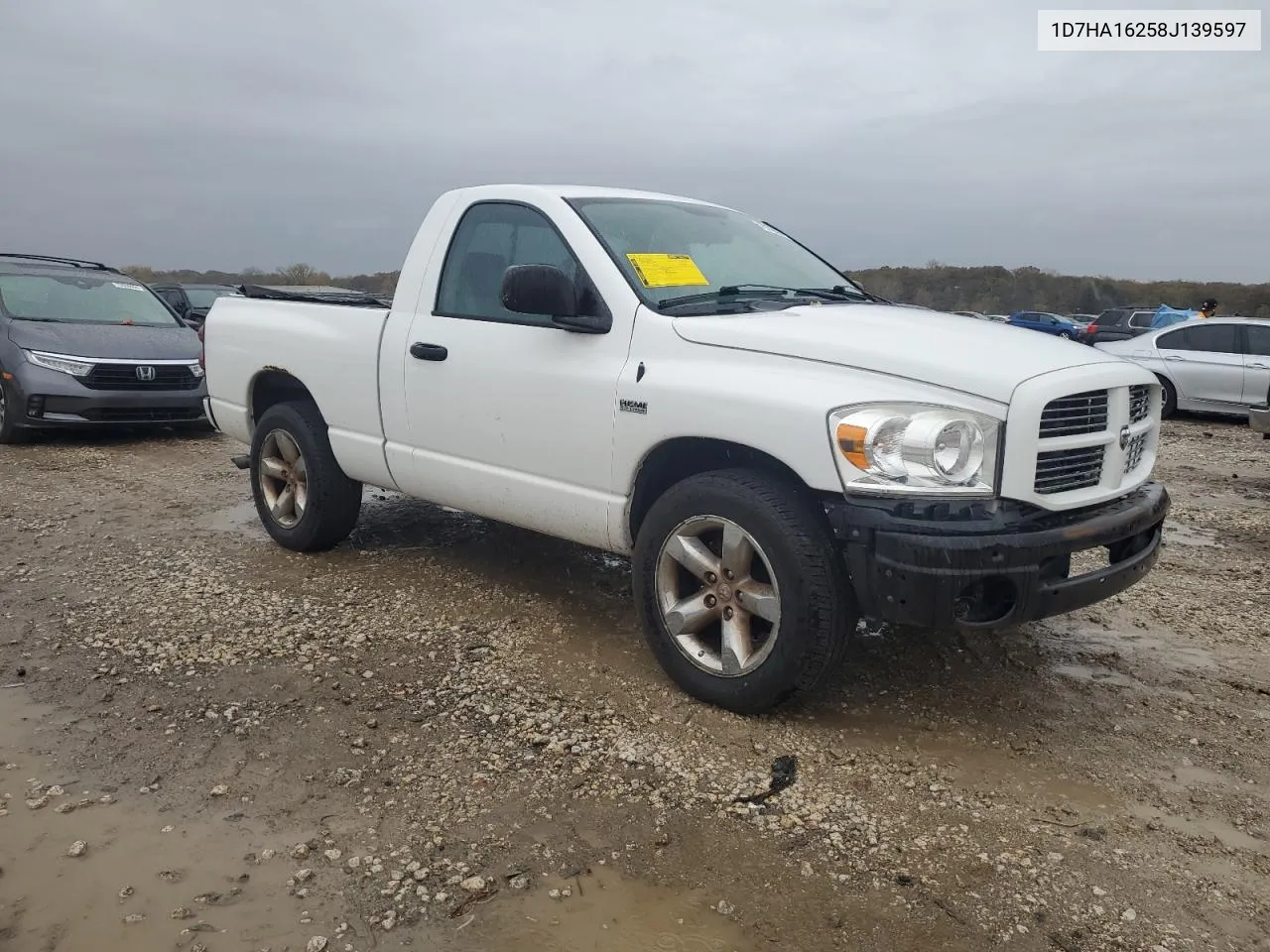 2008 Dodge Ram 1500 St VIN: 1D7HA16258J139597 Lot: 79118684