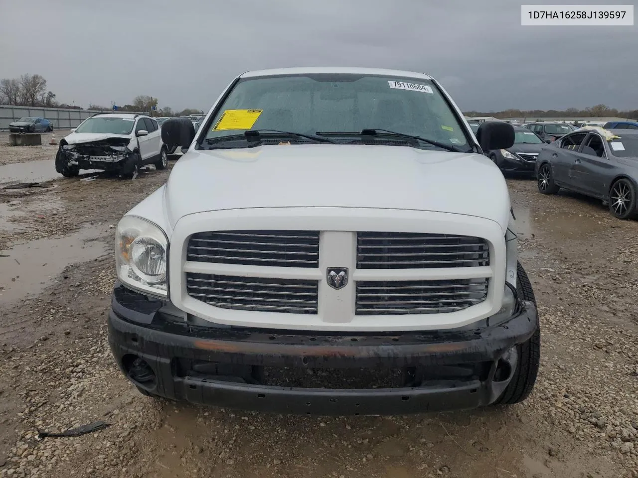 2008 Dodge Ram 1500 St VIN: 1D7HA16258J139597 Lot: 79118684