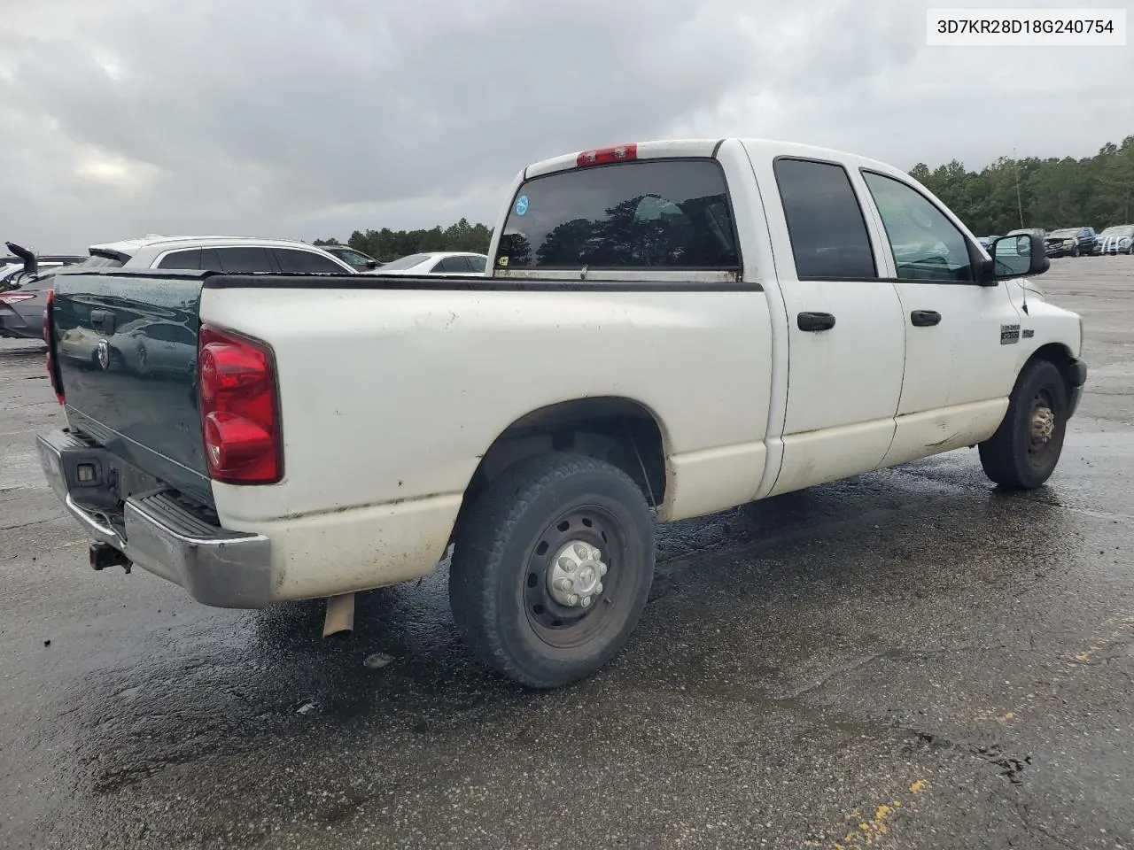 2008 Dodge Ram 2500 St VIN: 3D7KR28D18G240754 Lot: 79424804