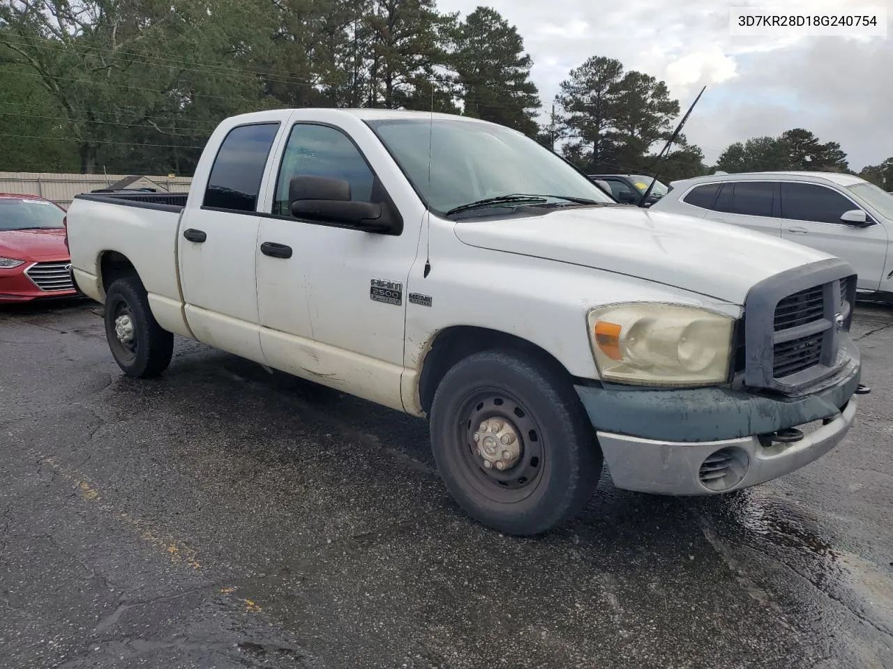 2008 Dodge Ram 2500 St VIN: 3D7KR28D18G240754 Lot: 79424804