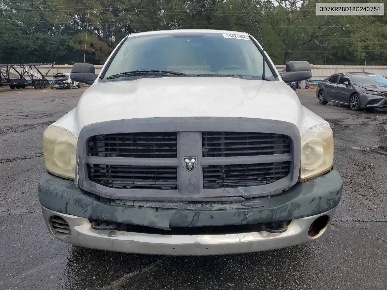 2008 Dodge Ram 2500 St VIN: 3D7KR28D18G240754 Lot: 79424804