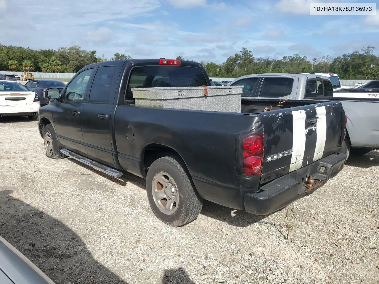 2008 Dodge Ram 1500 St VIN: 1D7HA18K78J136973 Lot: 79519294