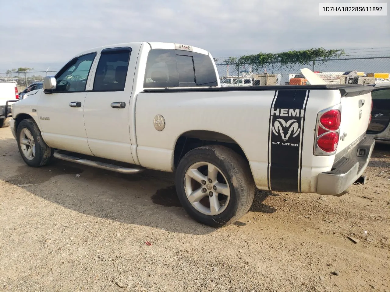 2008 Dodge Ram 1500 St VIN: 1D7HA18228S611892 Lot: 79557384