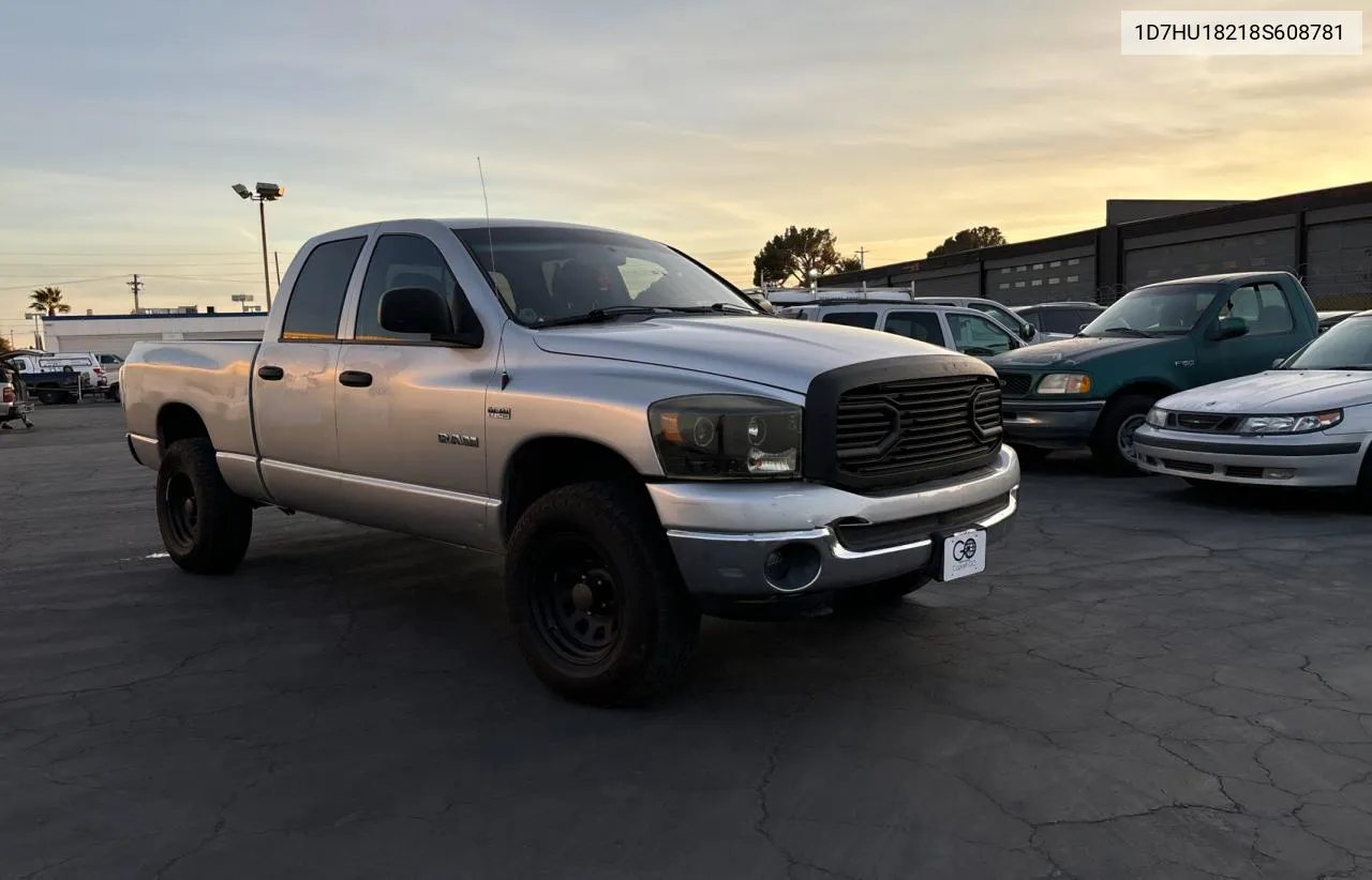 2008 Dodge Ram 1500 St VIN: 1D7HU18218S608781 Lot: 79778074