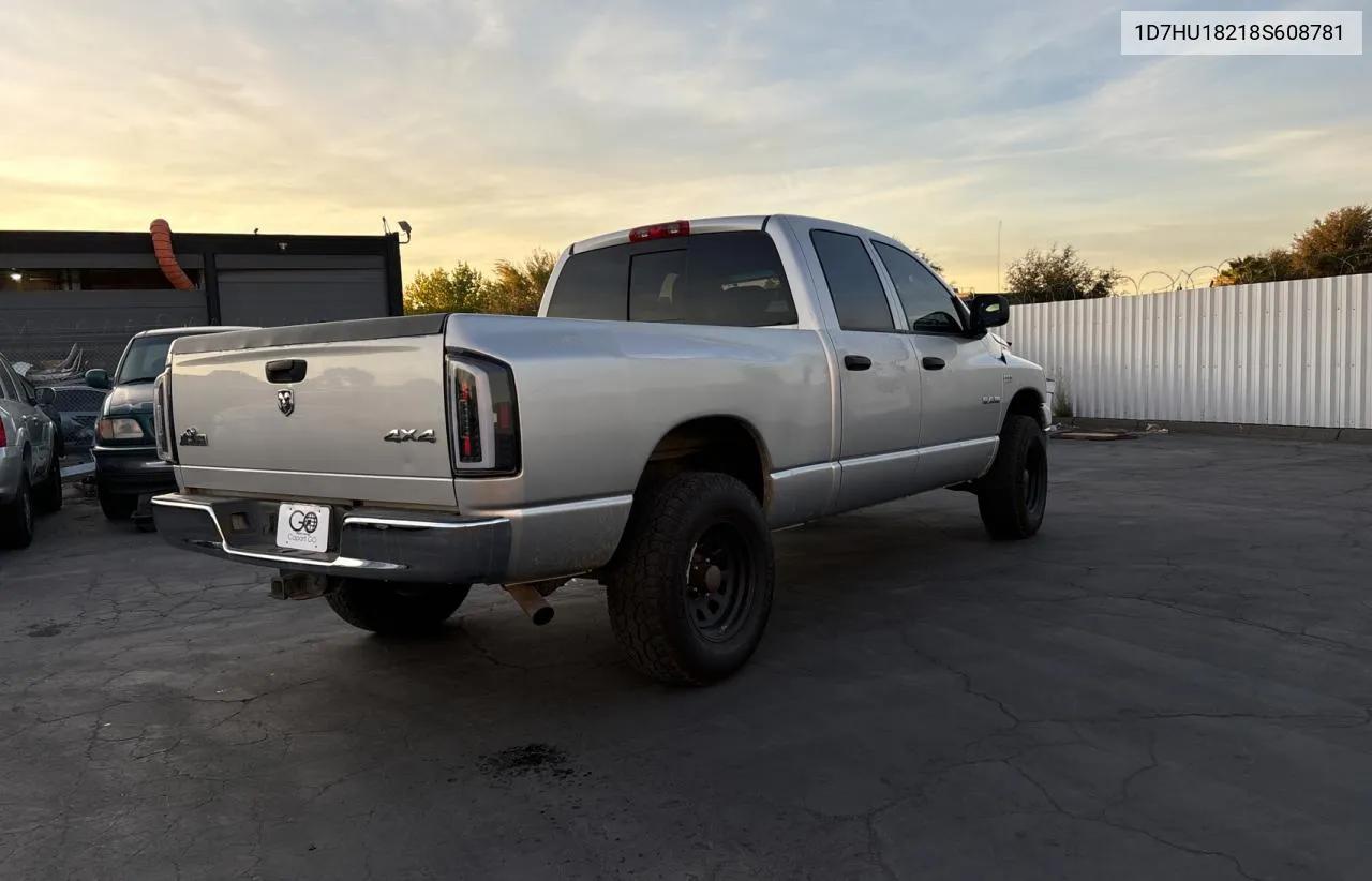 2008 Dodge Ram 1500 St VIN: 1D7HU18218S608781 Lot: 79778074