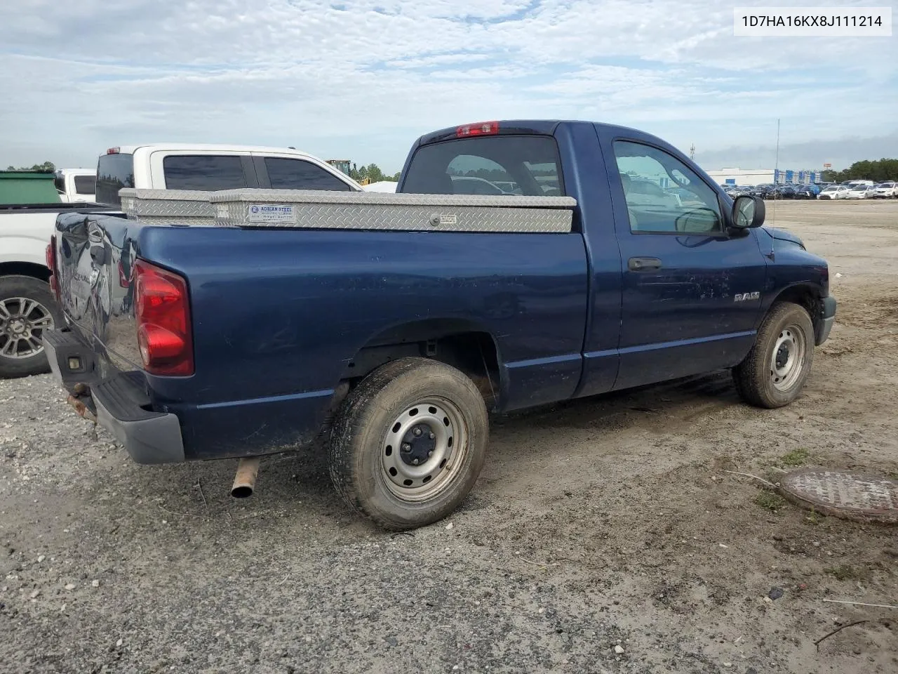 2008 Dodge Ram 1500 St VIN: 1D7HA16KX8J111214 Lot: 79866594