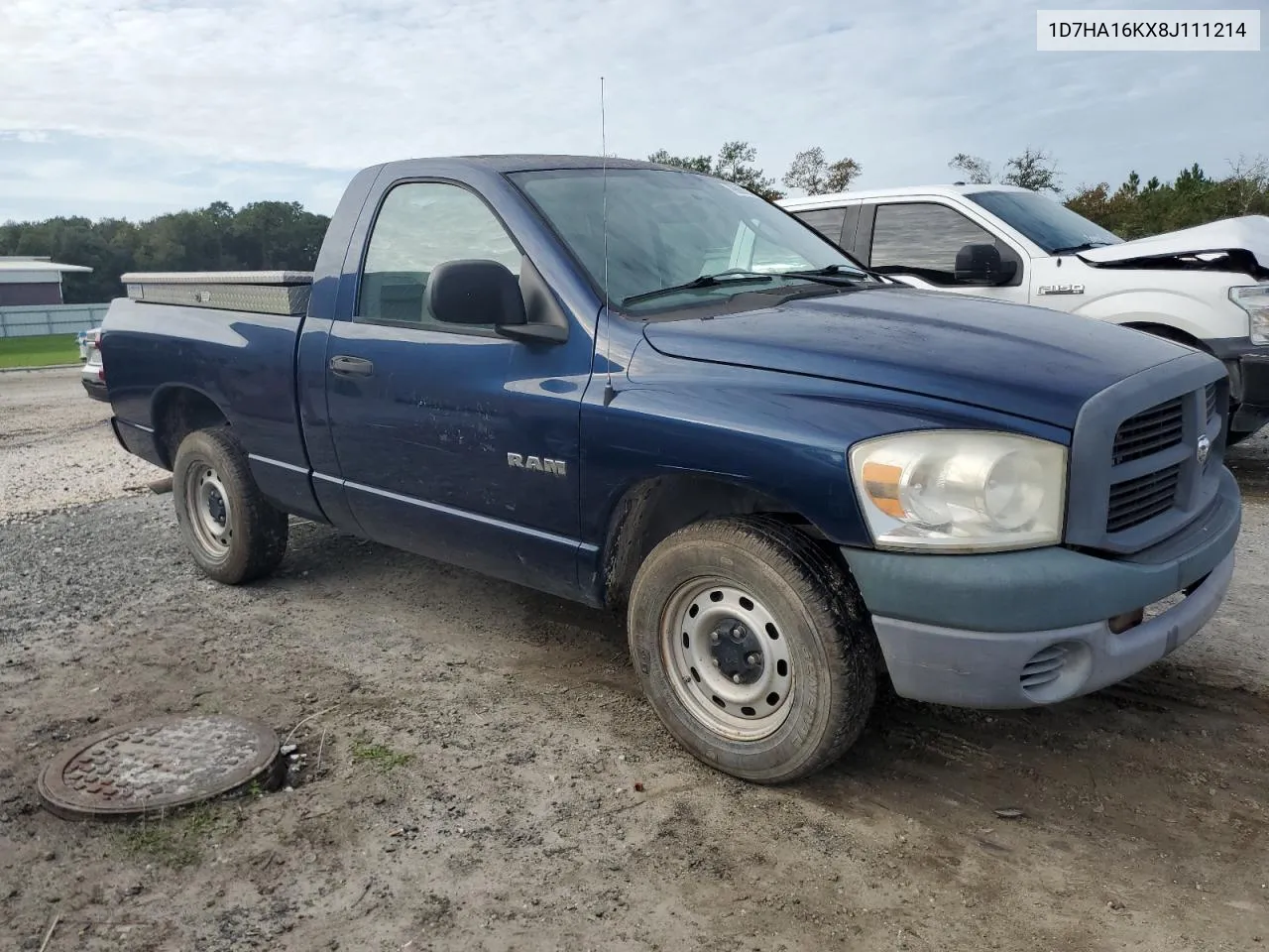 2008 Dodge Ram 1500 St VIN: 1D7HA16KX8J111214 Lot: 79866594