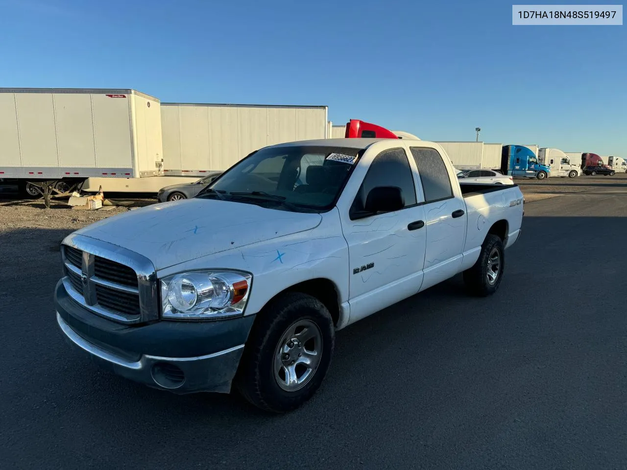 2008 Dodge Ram 1500 St VIN: 1D7HA18N48S519497 Lot: 79971744