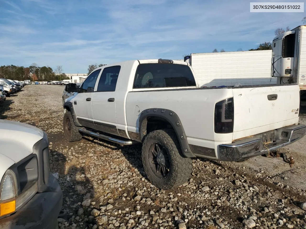 3D7KS29D48G151022 2008 Dodge Ram 2500