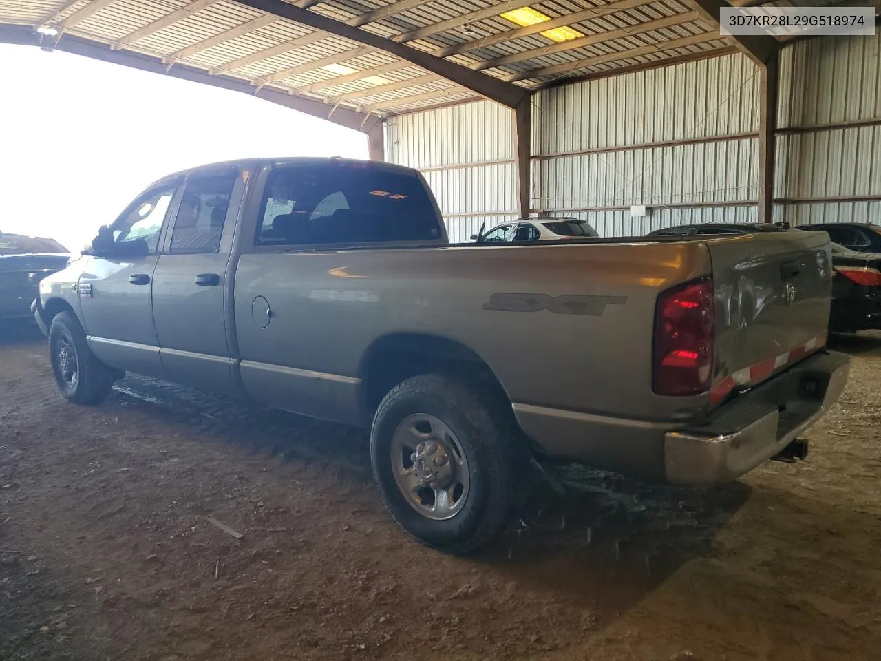 2009 Dodge Ram 2500 VIN: 3D7KR28L29G518974 Lot: 55091494