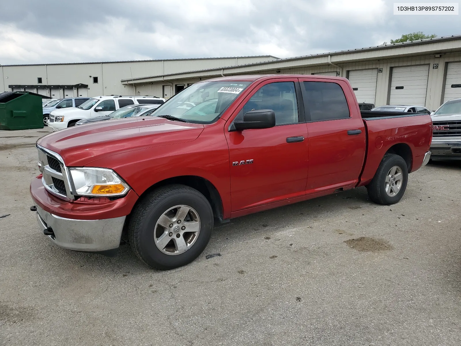 2009 Dodge Ram 1500 VIN: 1D3HB13P89S757202 Lot: 65533804