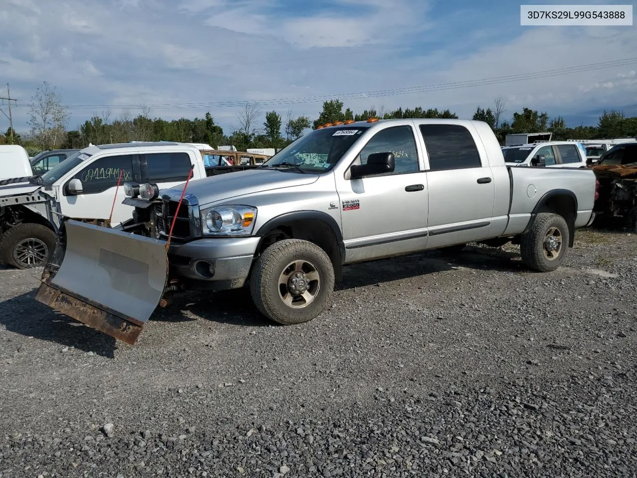 2009 Dodge Ram 2500 VIN: 3D7KS29L99G543888 Lot: 67649564