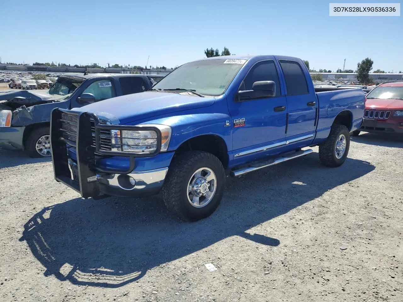 2009 Dodge Ram 2500 VIN: 3D7KS28LX9G536336 Lot: 68394724