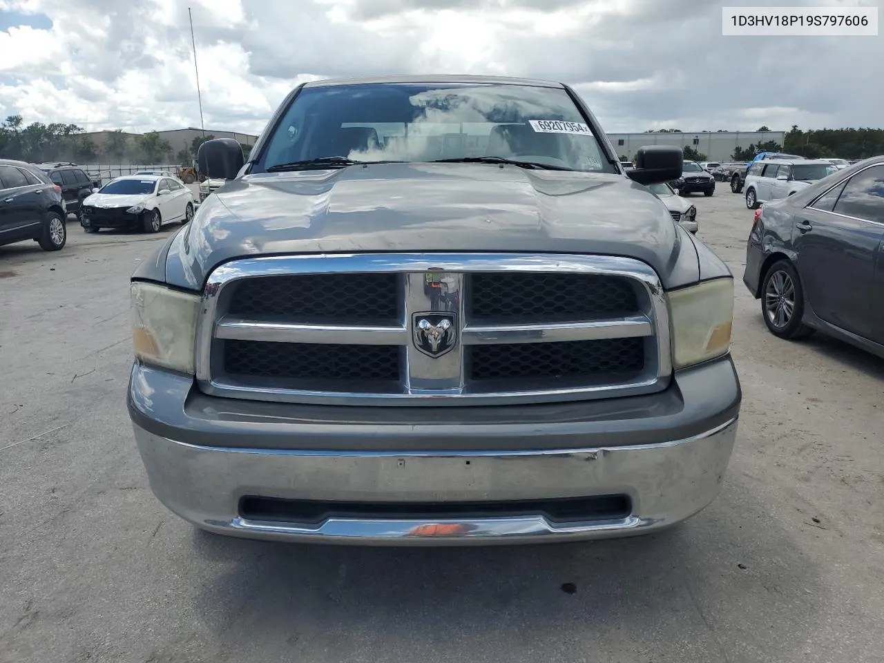 2009 Dodge Ram 1500 VIN: 1D3HV18P19S797606 Lot: 69207954