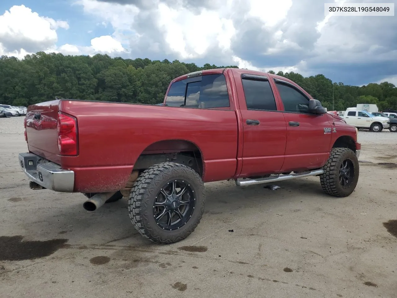 2009 Dodge Ram 2500 VIN: 3D7KS28L19G548049 Lot: 69452504