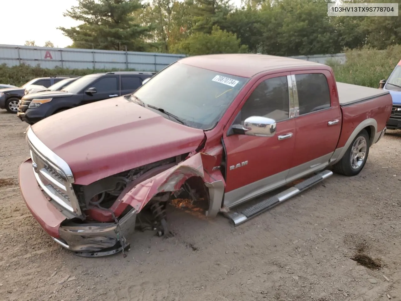 2009 Dodge Ram 1500 VIN: 1D3HV13TX9S778704 Lot: 70870734